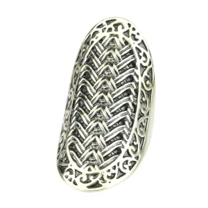 18K Gold-Plated Weaving Band Ring