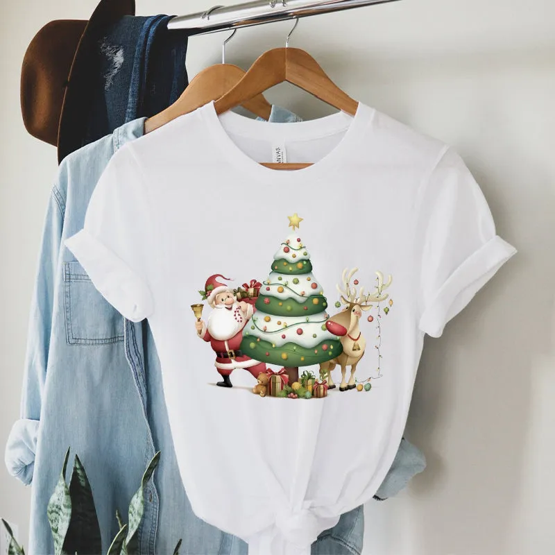 2022 Christmas Tree Santa T-Shirts