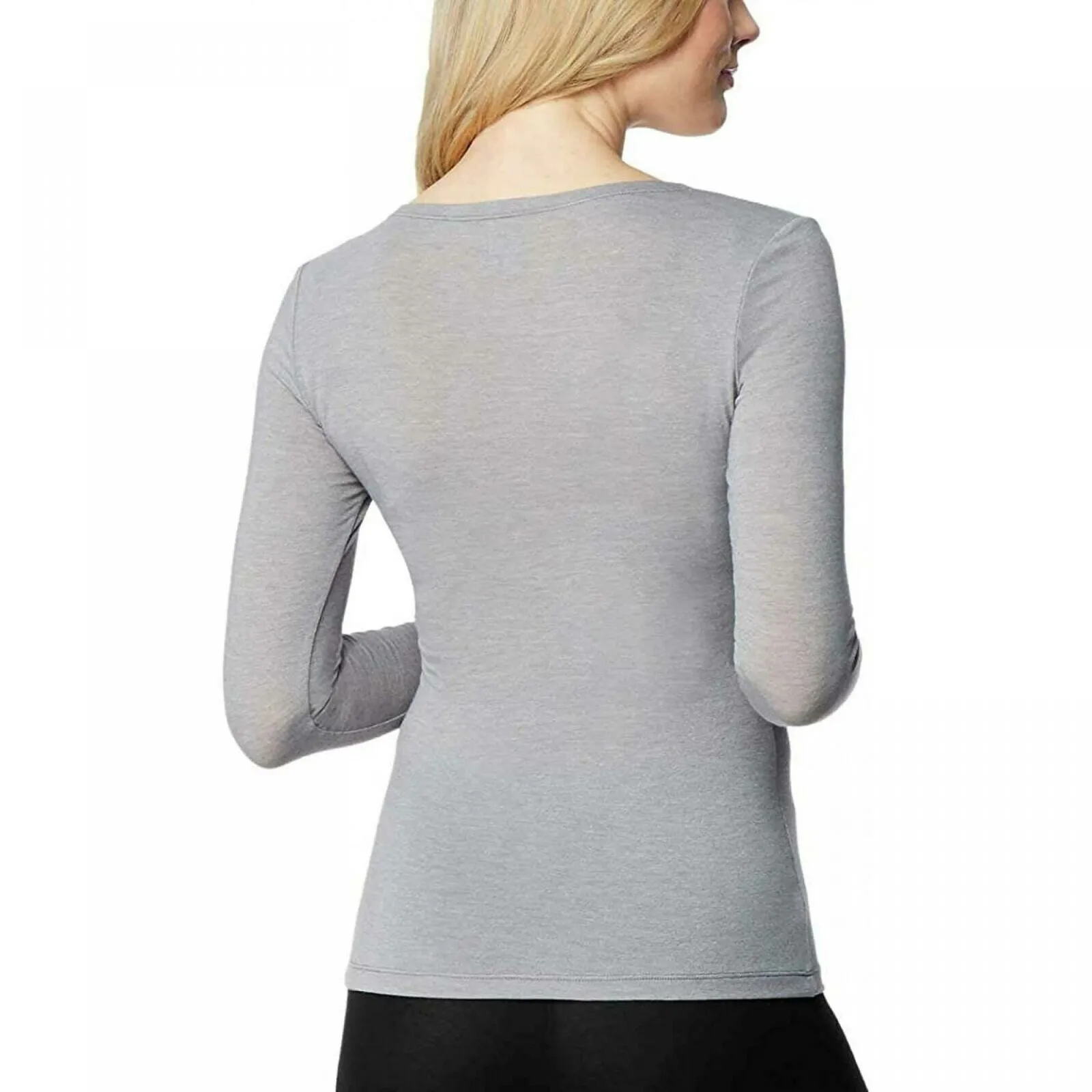 32 Degrees Heat Women's 2 Pack Long Sleeve Scoop Neck T-Shirts