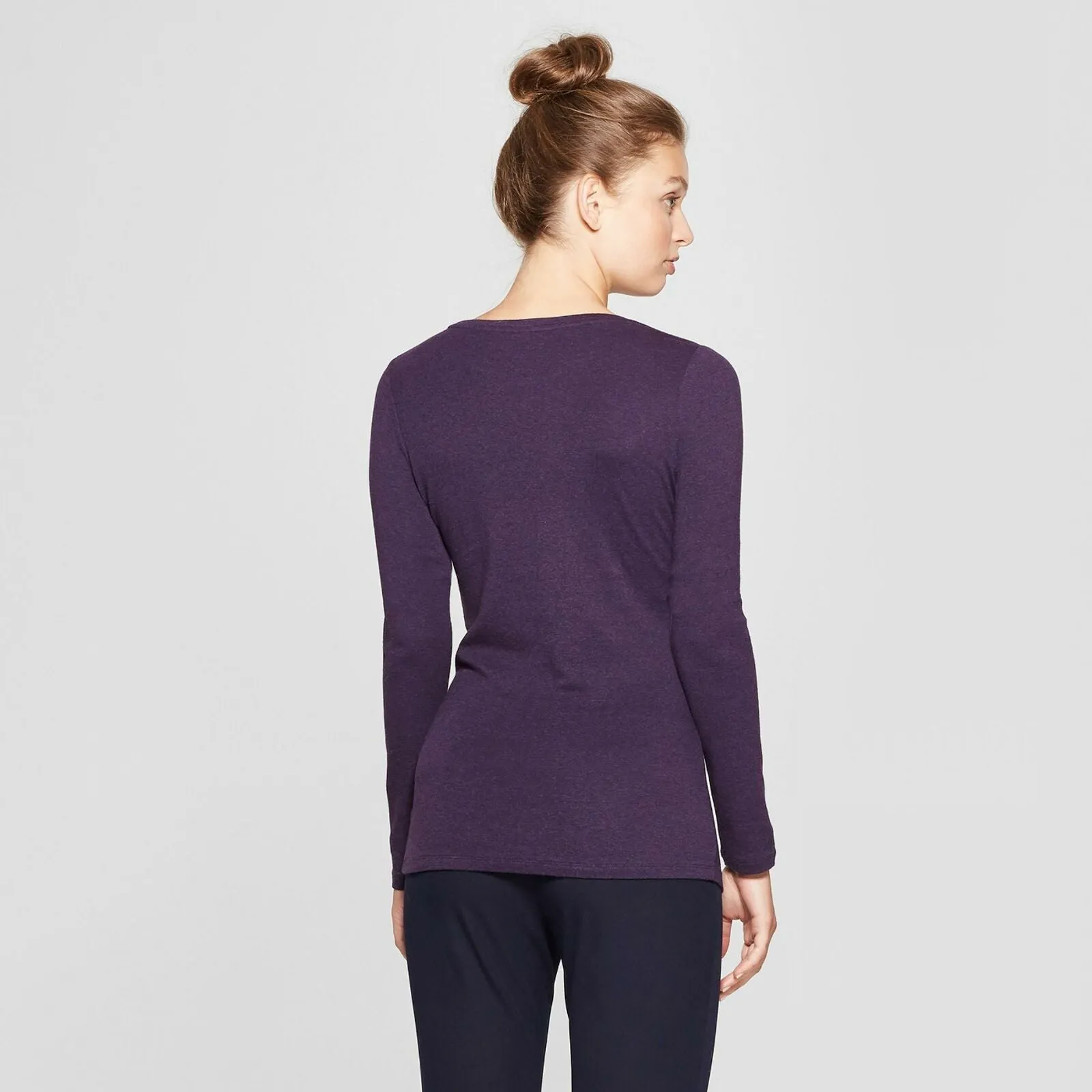 A New Day Women's Fitted Long Sleeve Crewneck T-Shirt
