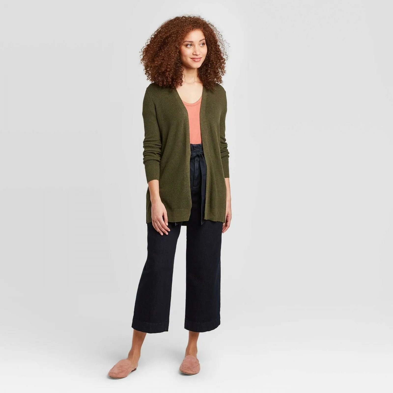 A New Day Women's Long Sleeve Open Layer Cardigan Sweater