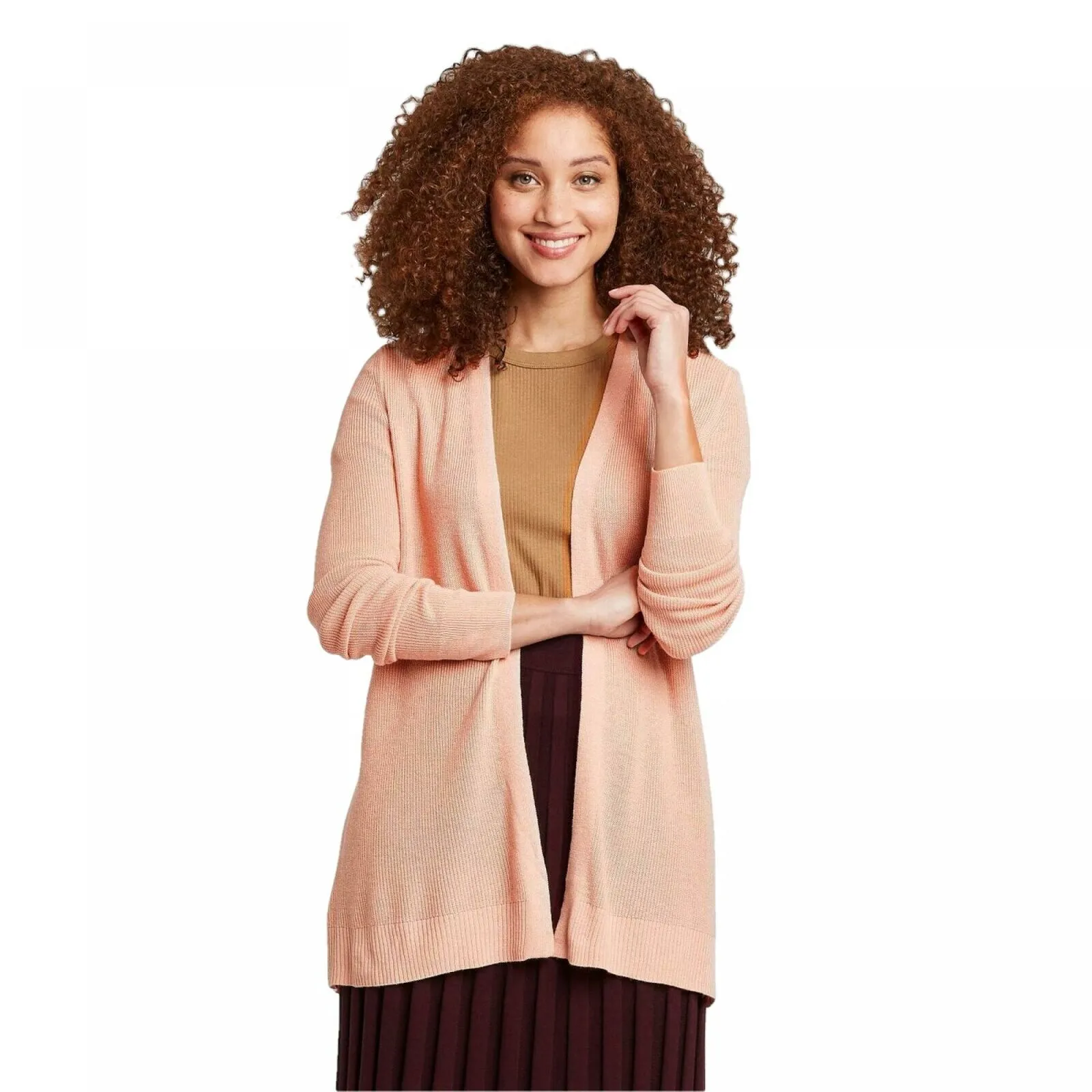 A New Day Women's Long Sleeve Open Layer Cardigan Sweater