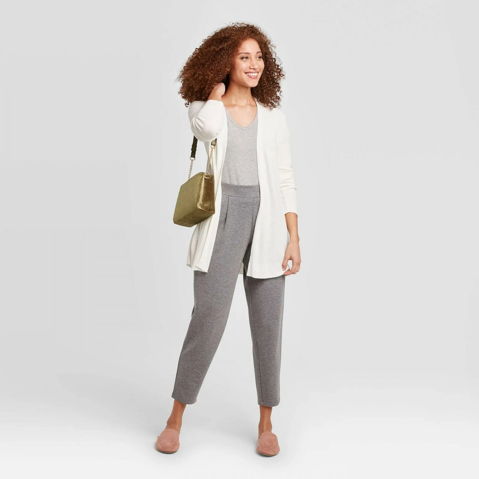 A New Day Women's Long Sleeve Open Layer Cardigan Sweater