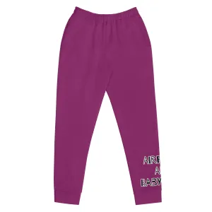 Airfros And Babyhairs Eggplant Grafiti 3 Home Girls Women's Joggers