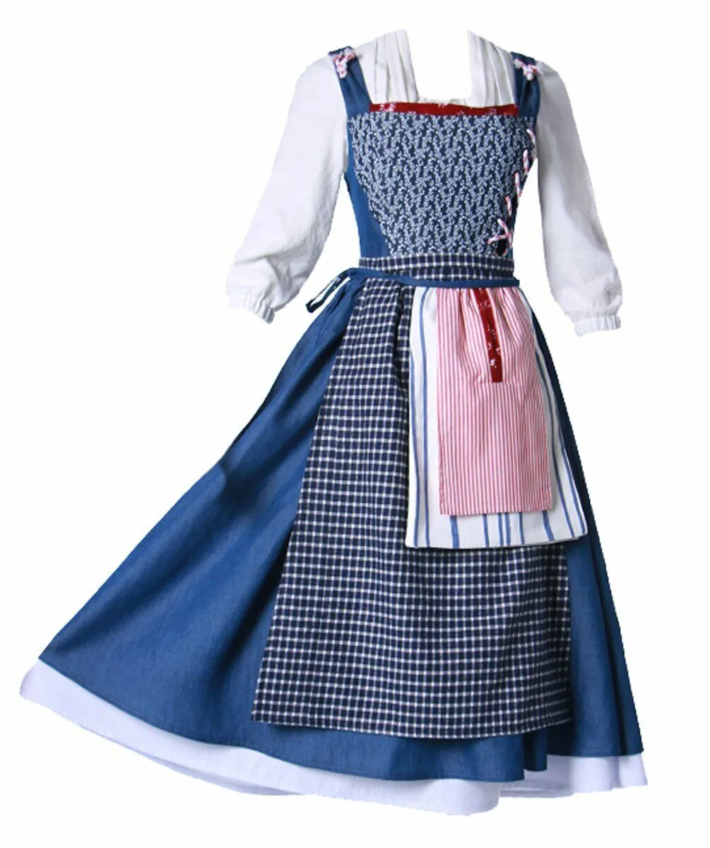 Angelaicos Women's French Apron Maid Dress Cosplay Costume