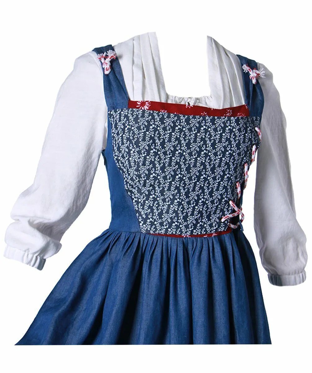 Angelaicos Women's French Apron Maid Dress Cosplay Costume