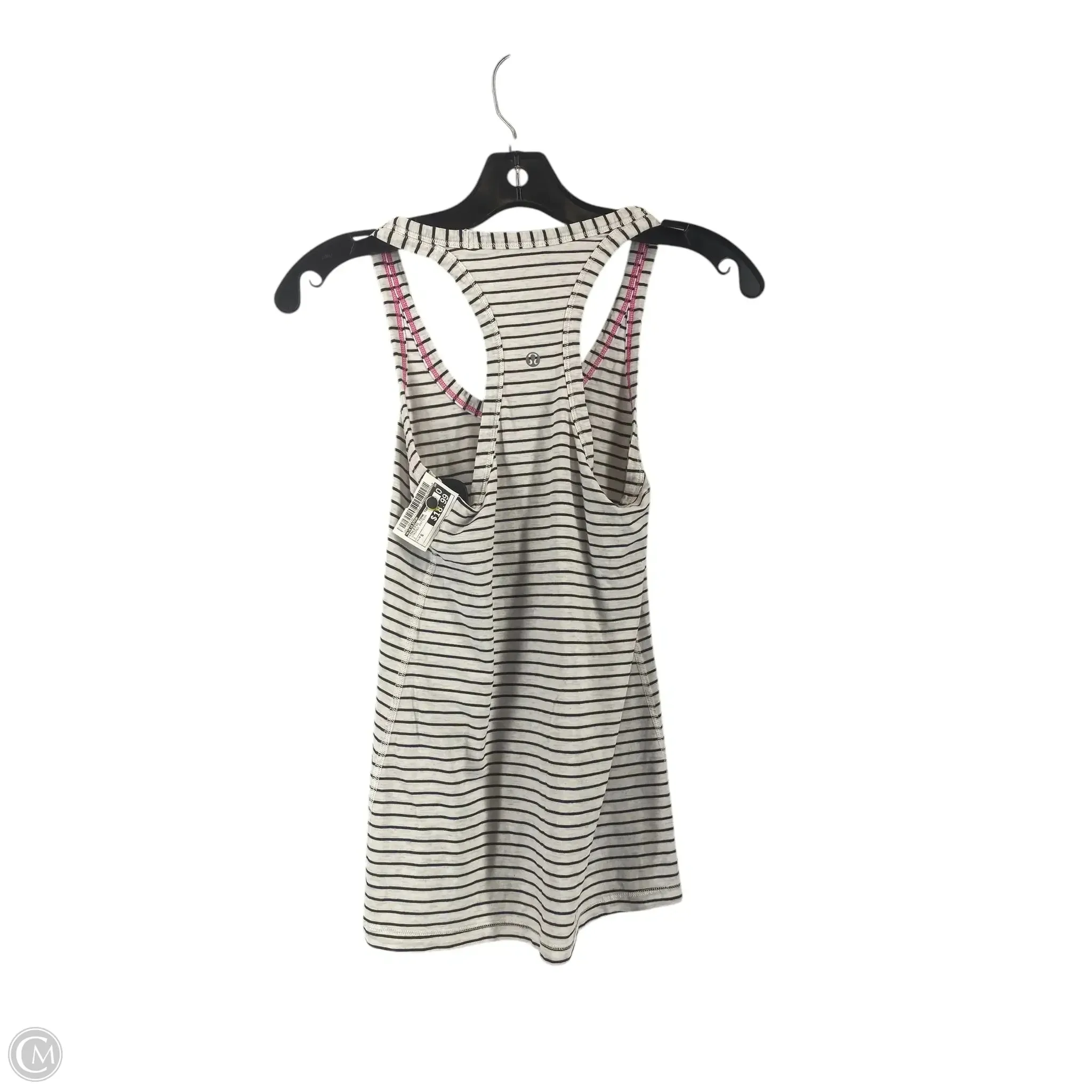Athletic Tank Top By Lululemon In Striped Pattern, Size: S