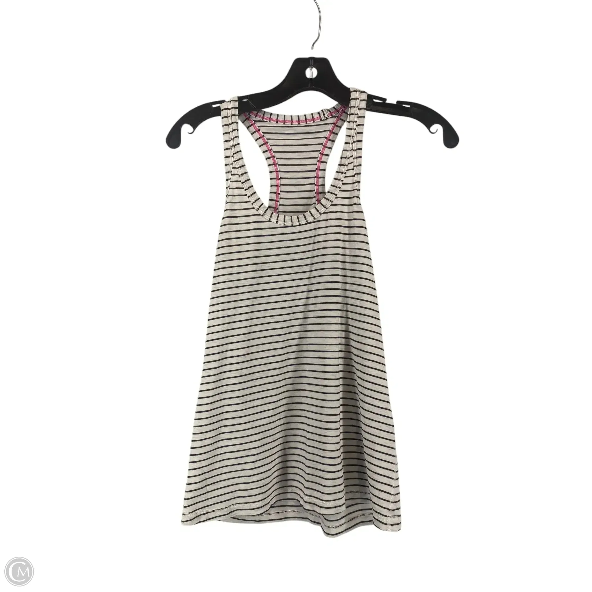 Athletic Tank Top By Lululemon In Striped Pattern, Size: S