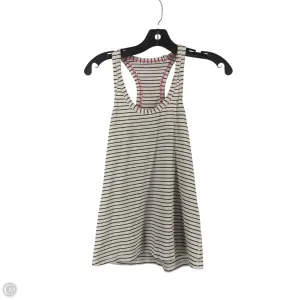 Athletic Tank Top By Lululemon In Striped Pattern, Size: S