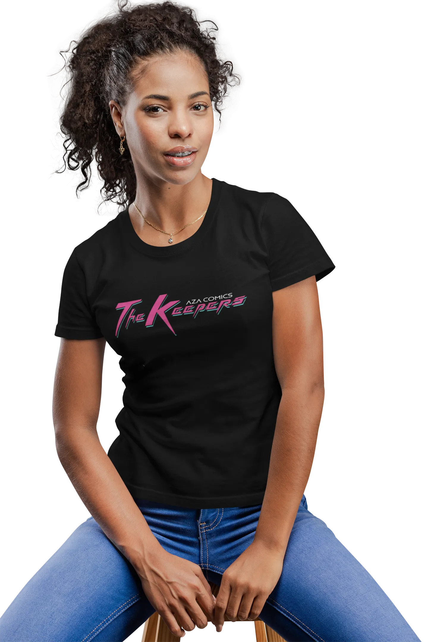 Aza Comics The Keepers Superhero Women's Tee