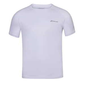 Babolat Mens Play Crew Neck T-Shirt - White