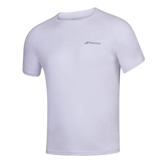 Babolat Mens Play Crew Neck T-Shirt - White