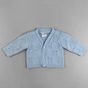 Baby Boys Knitted Design Cardigan - Blue