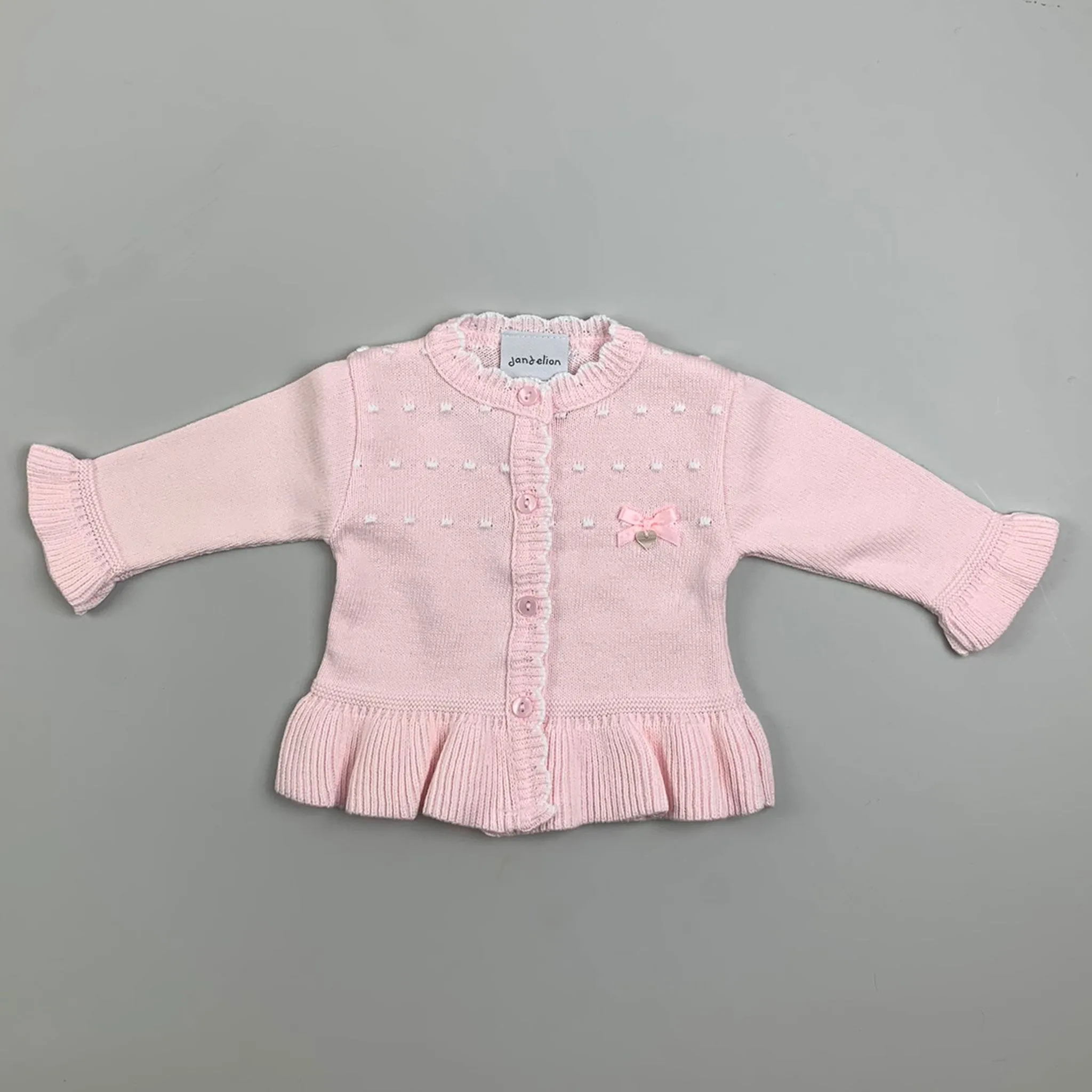 Baby Girls Knitted Cardigan - Pink