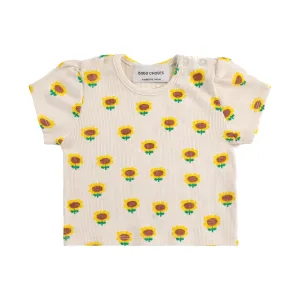 Baby Sunflower All Over Balloon Sleeve T-Shirt