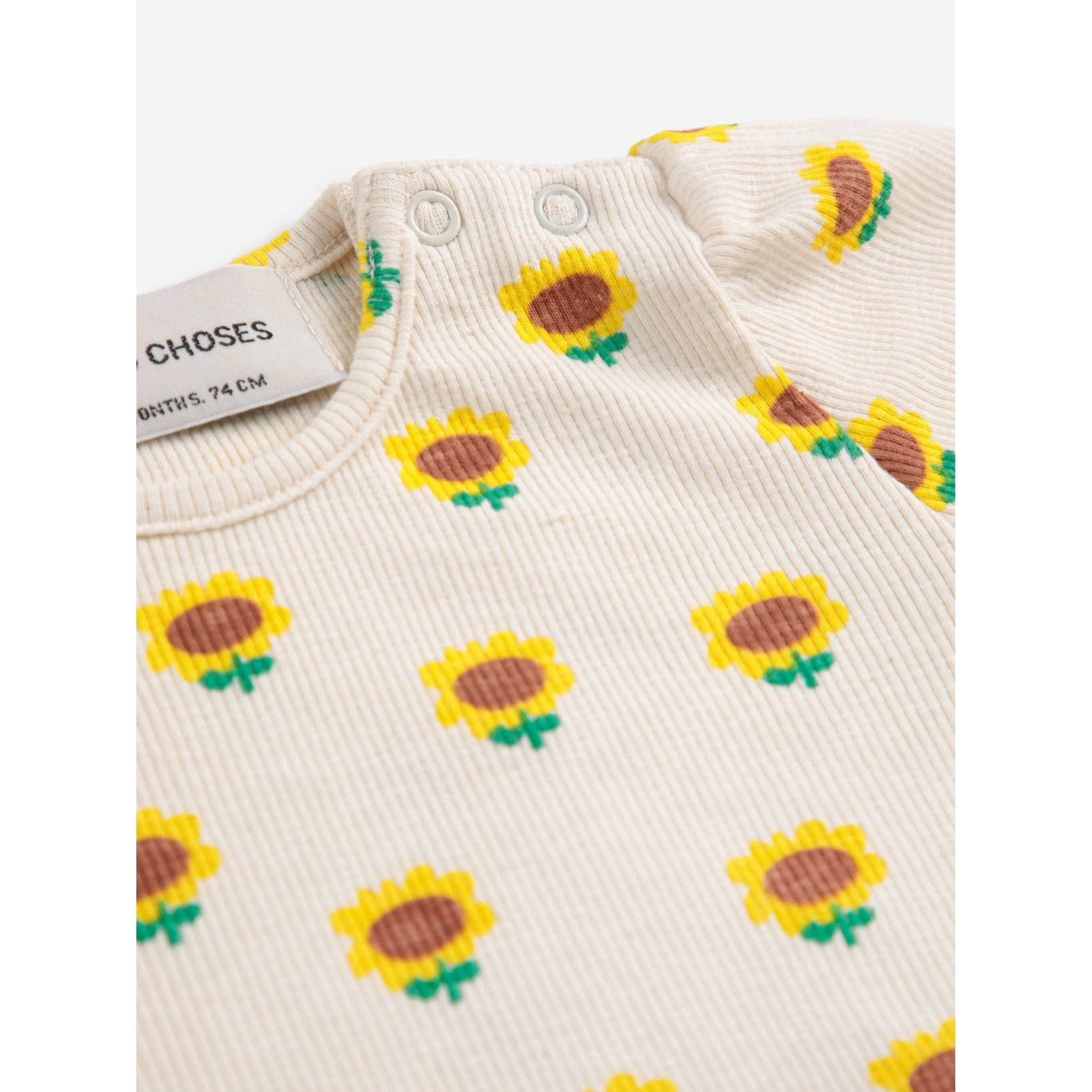 Baby Sunflower All Over Balloon Sleeve T-Shirt
