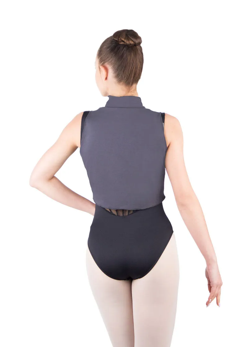 Ballet Rosa Haruka Waist Length High Neck Tank Top