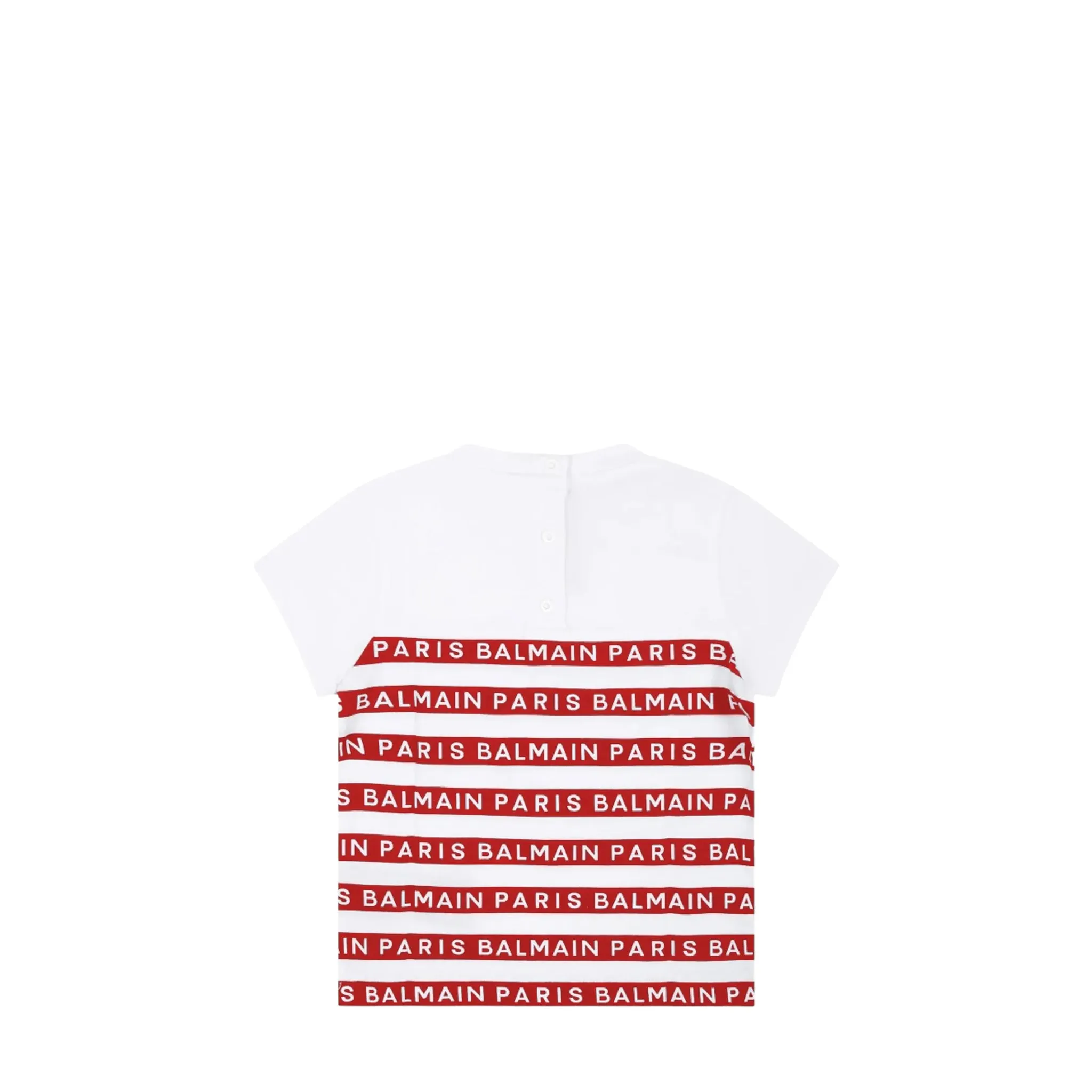 Balmain Kids Toddler's Striped Logo Short Sleeve T-Shirt