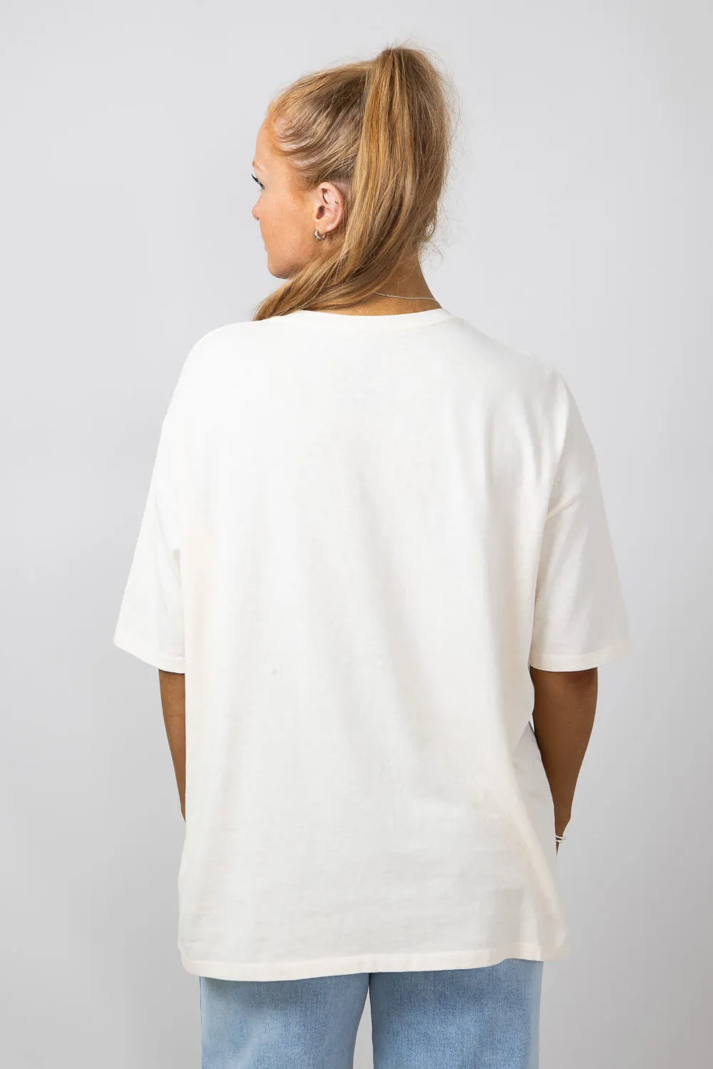 Billabong Go Your Own Way Oversized Graphic T-Shirt for Women in Antique White | 24B353430-ANW