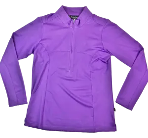 Birdee Sport Long Sleeve Polo in Purple