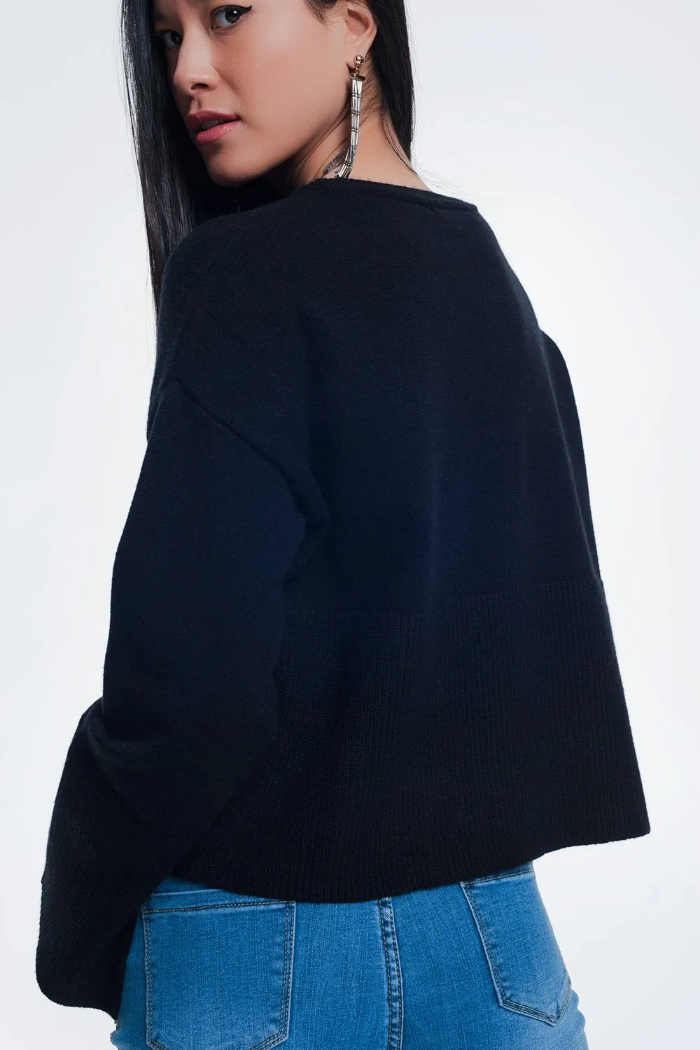 Black Long Sleeve Sweater