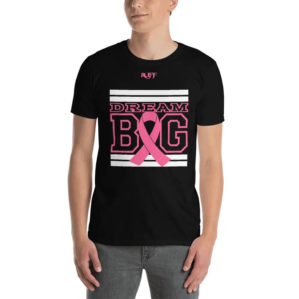 Black White and Pink Breast Cancer Awareness Short-Sleeve Unisex T-Shirt
