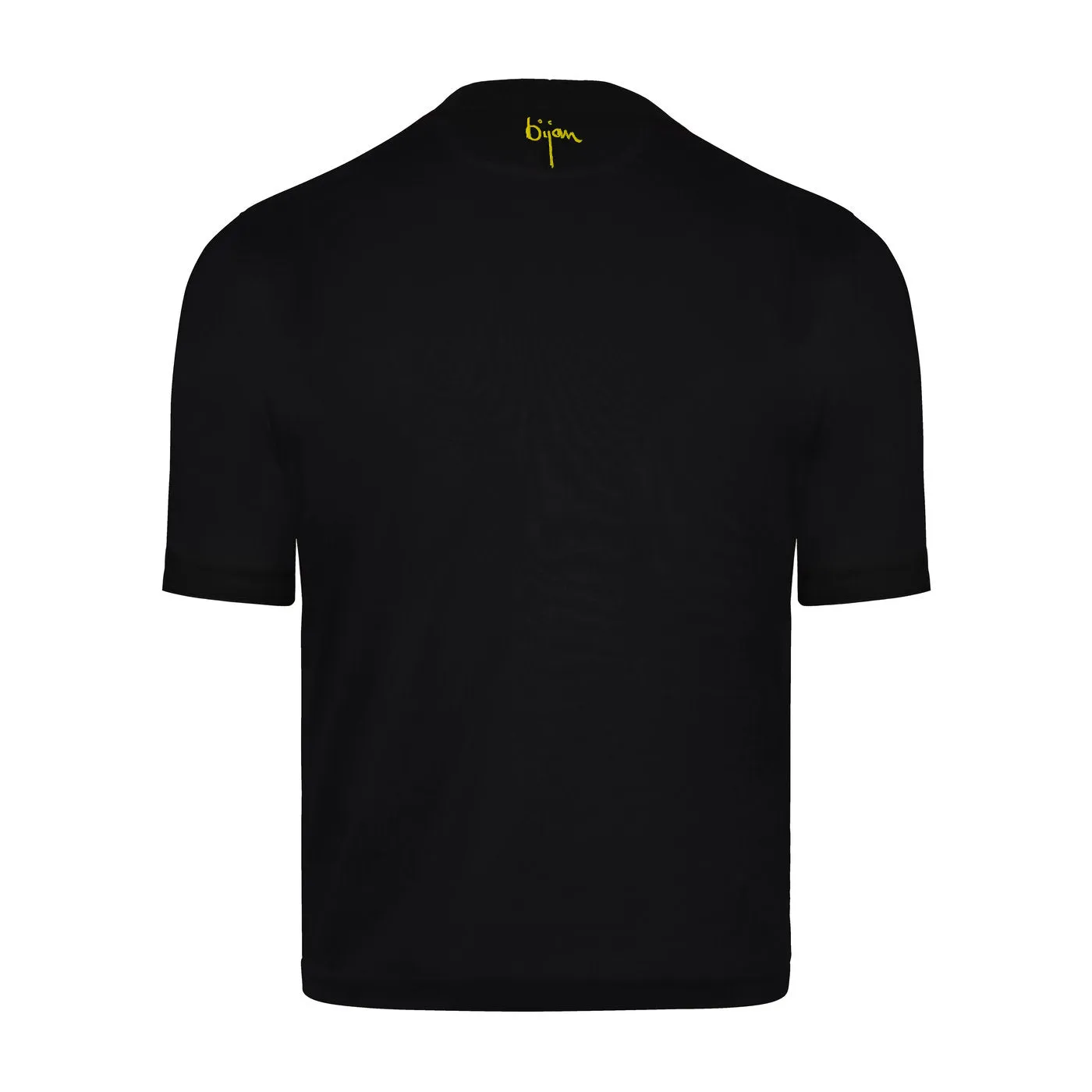 Black with Yellow Crest Short Sleeve T-Shirt