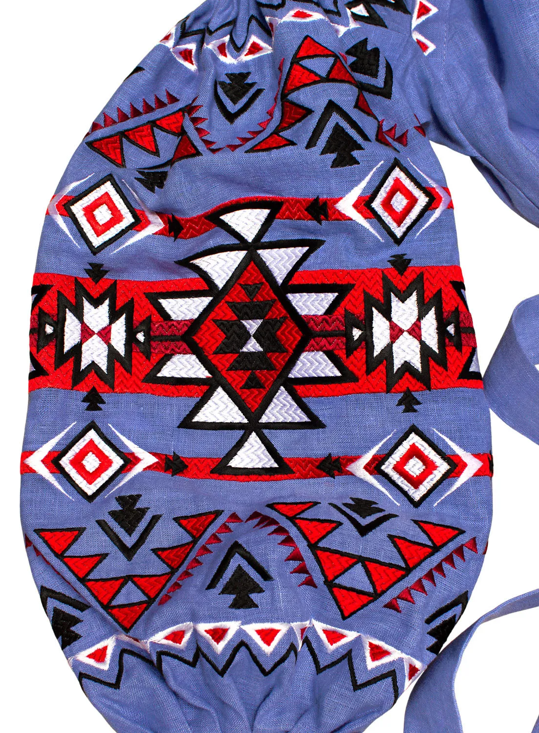 Blue Boho style Kaftan with wedges