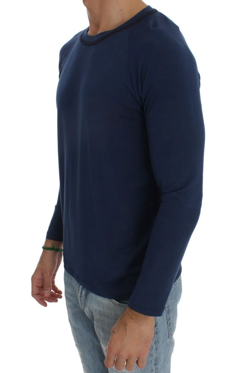Blue Modal Stretch Sweater