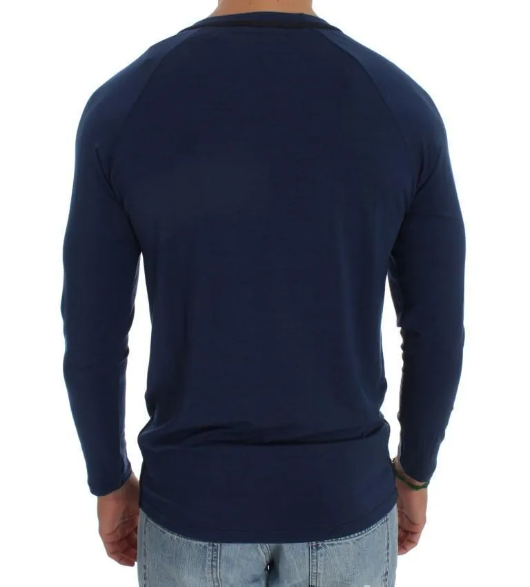 Blue Modal Stretch Sweater