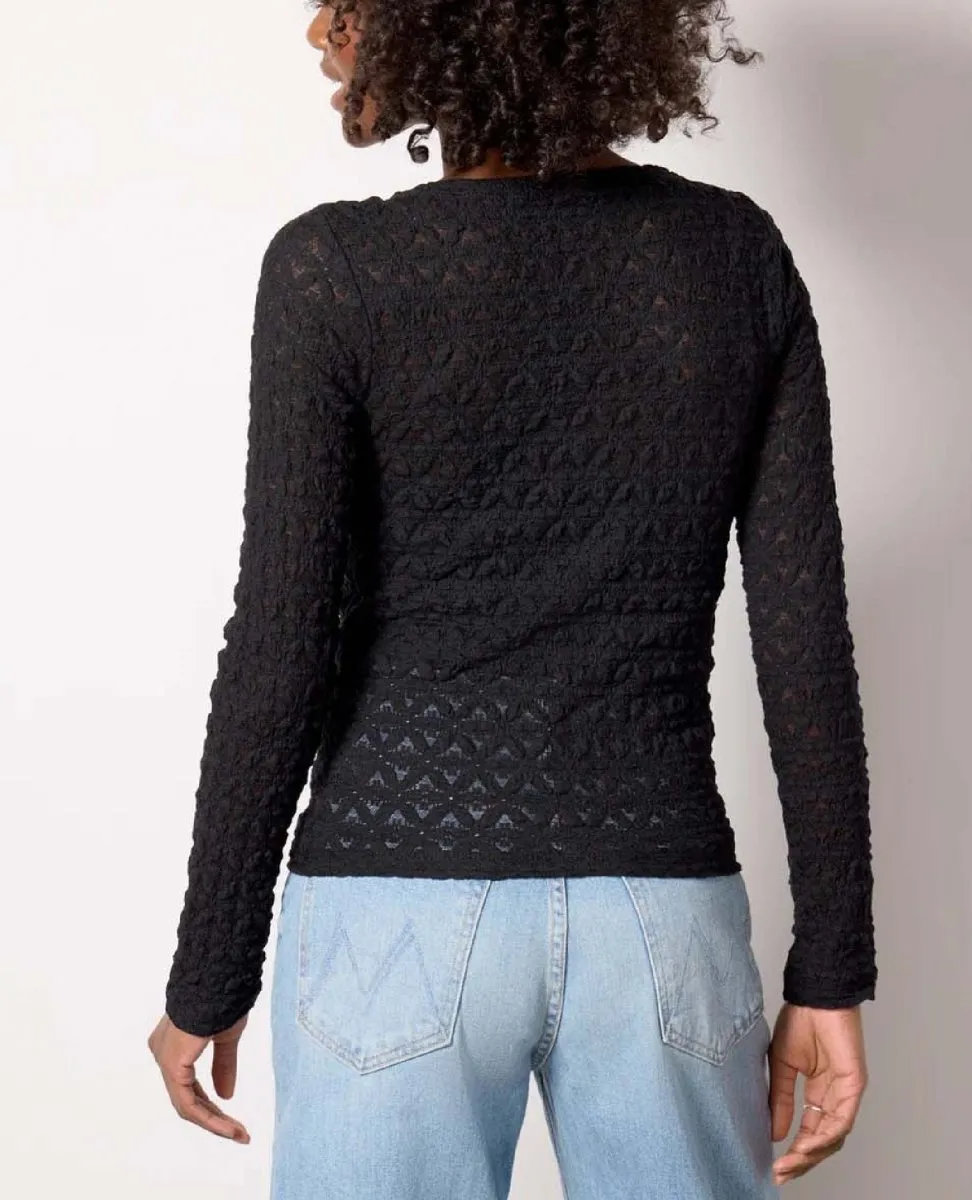 Boatneck Long Sleeve Black