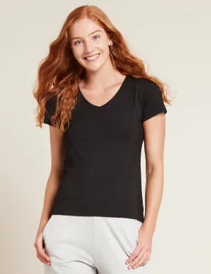 Boody Bamboo EcoWear Women's V-Neck T-Shirt - Black - X-Large