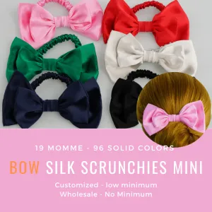 Bow Silk Mini Scrunchie Custom Wholesale