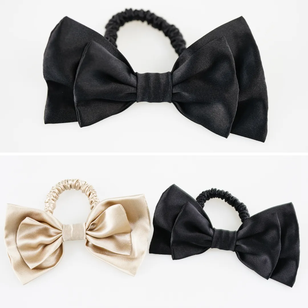 Bow Silk Mini Scrunchie Custom Wholesale