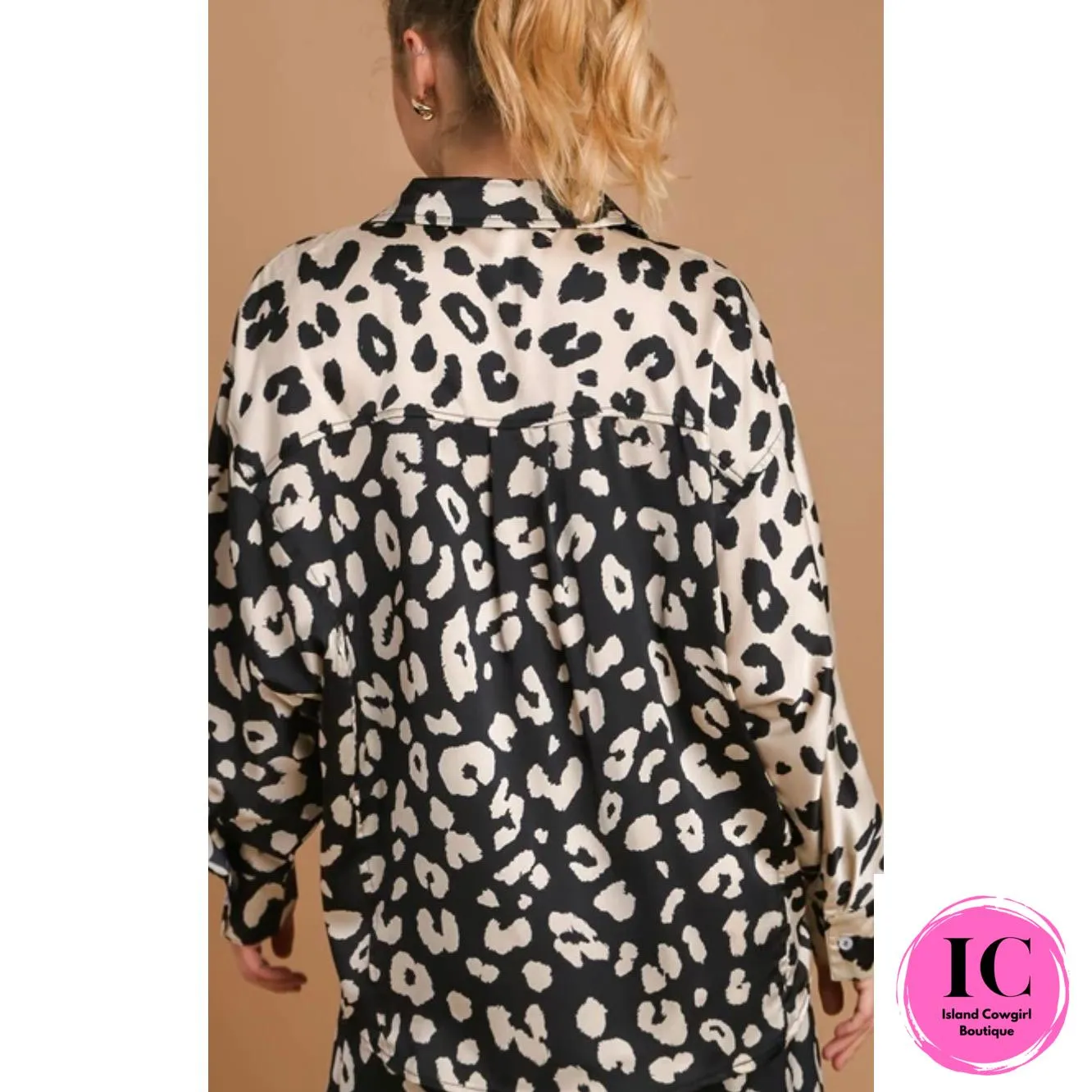 Build You Up Leopard Blouse