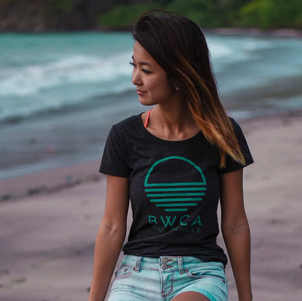 BWCA Sunset Wilderness Women's T-Shirt - Malibu Green