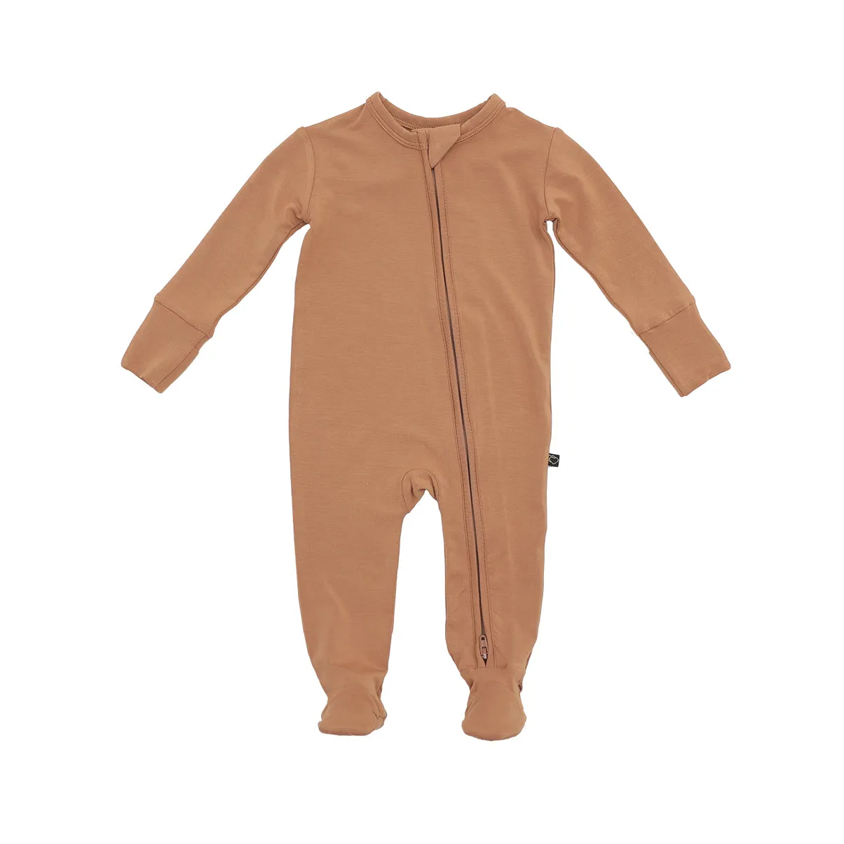 Caramel Zipper Footie