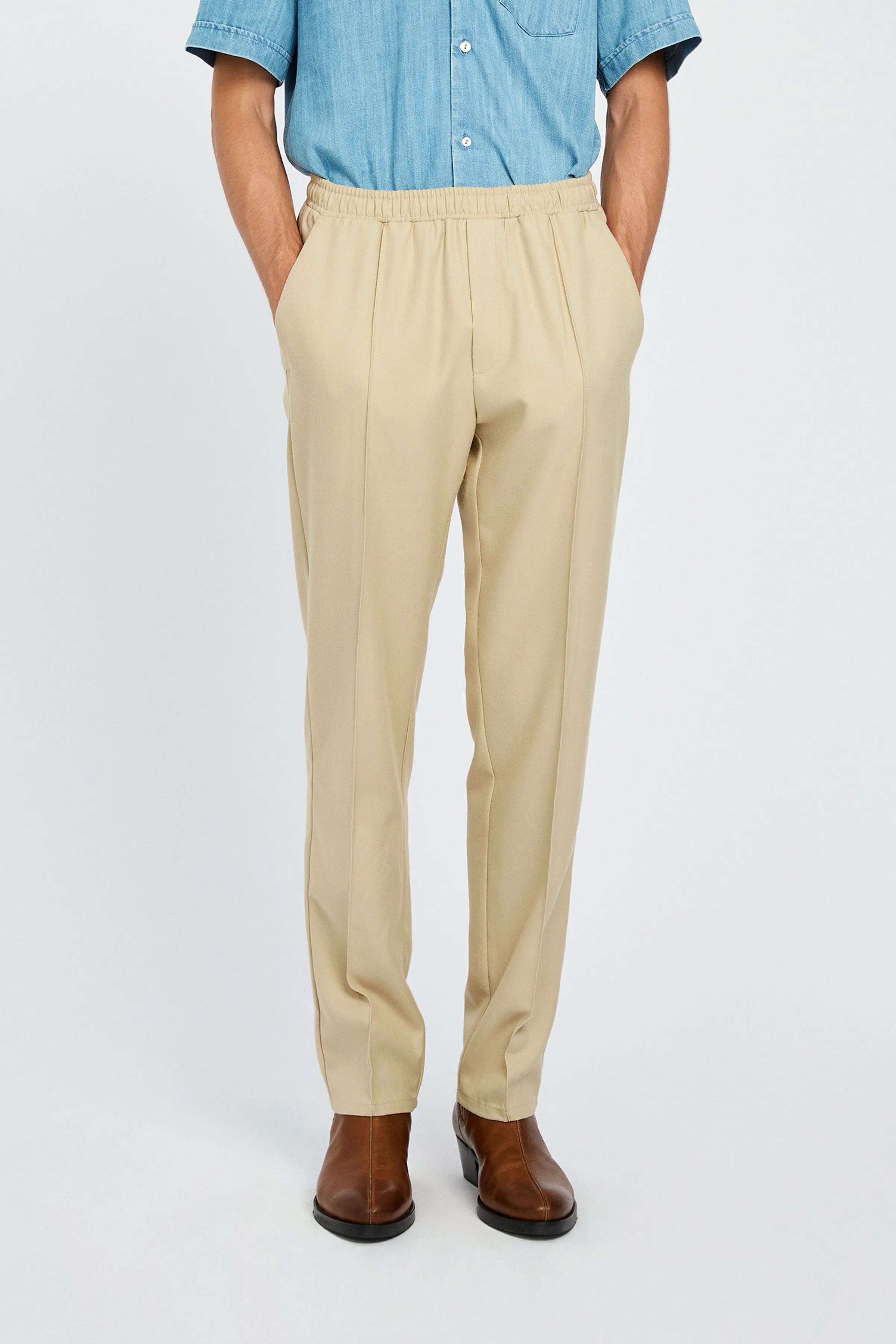 Chase Suit Trousers - Warm Grey