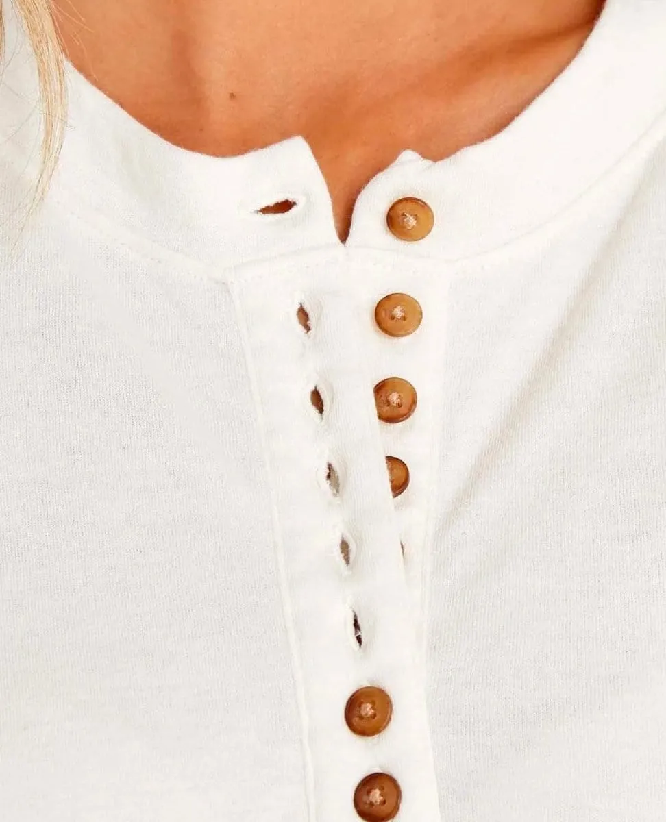 Cloud™ Henley Whisper White