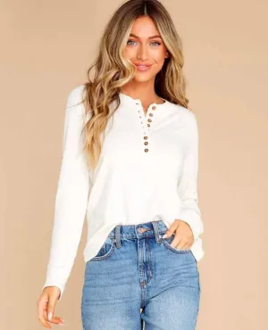 Cloud™ Henley Whisper White