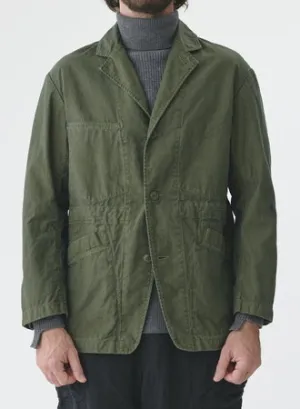 CO/LI Back Satin Coverall Jacket | Olive