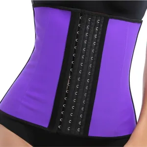 Corset Waist Latex Belly Slim Belt Body Shaper Modeling Strap 9 Steel Boned Waist Clincher