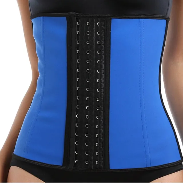 Corset Waist Latex Belly Slim Belt Body Shaper Modeling Strap 9 Steel Boned Waist Clincher