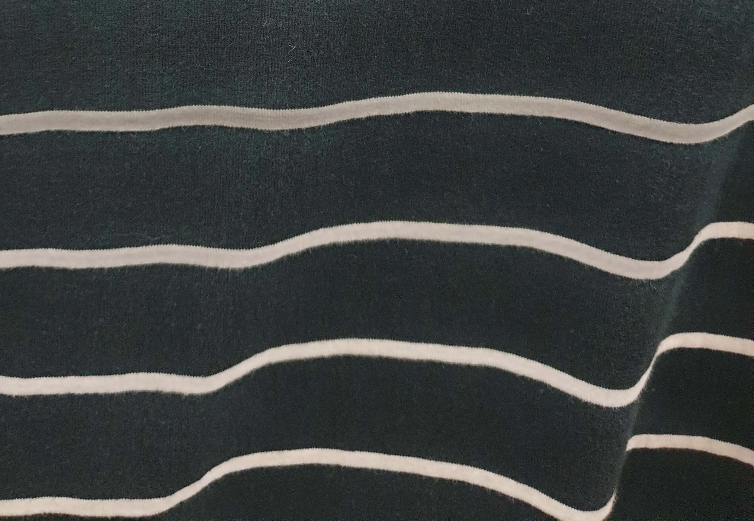 Cos black and white striped top size L