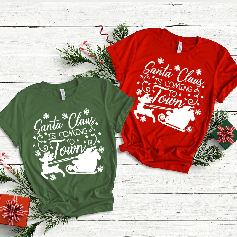 Cotton 2022 Santa Claus T-shirts