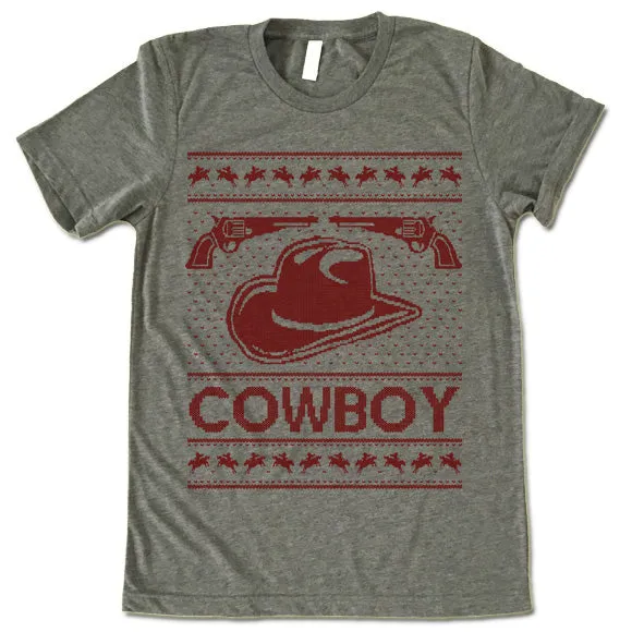 Cowboy Christmas T Shirt