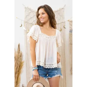 Crochet lace top