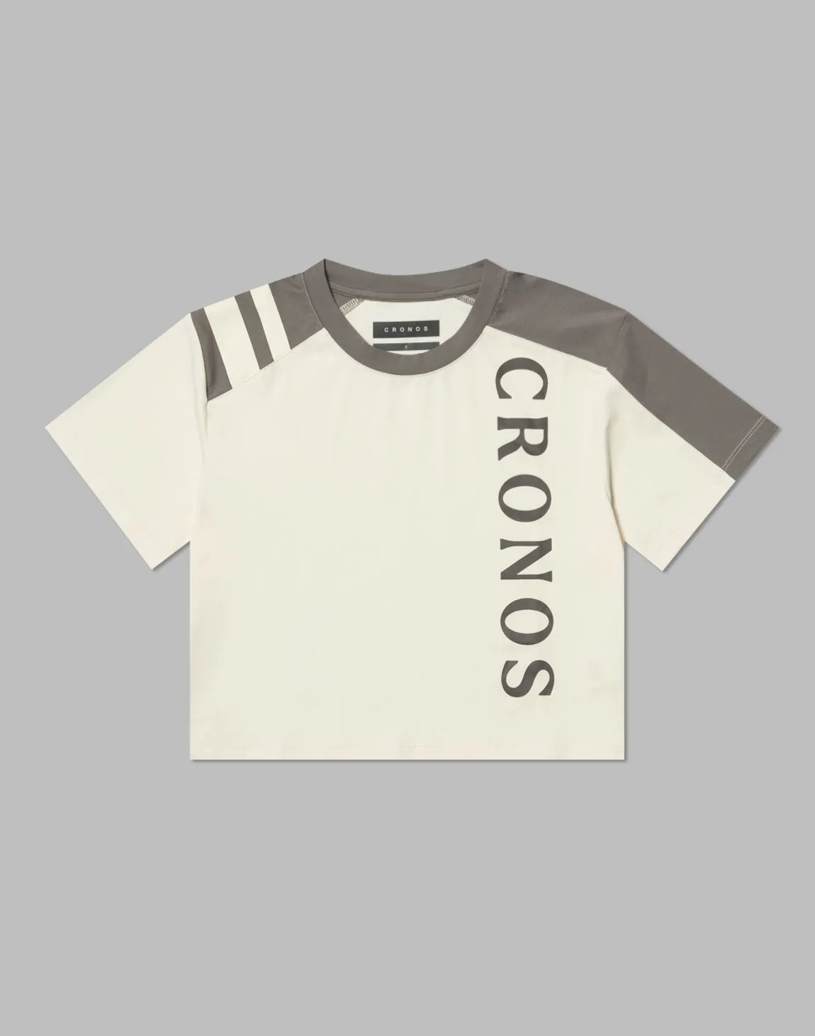 CRONOS WOMEN SWITCHED T-SHIRTS【BEIGE】