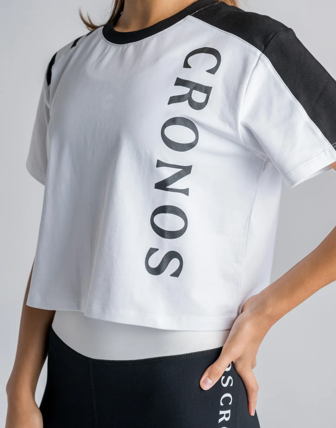 CRONOS WOMEN SWITCHED T-SHIRTS【BEIGE】