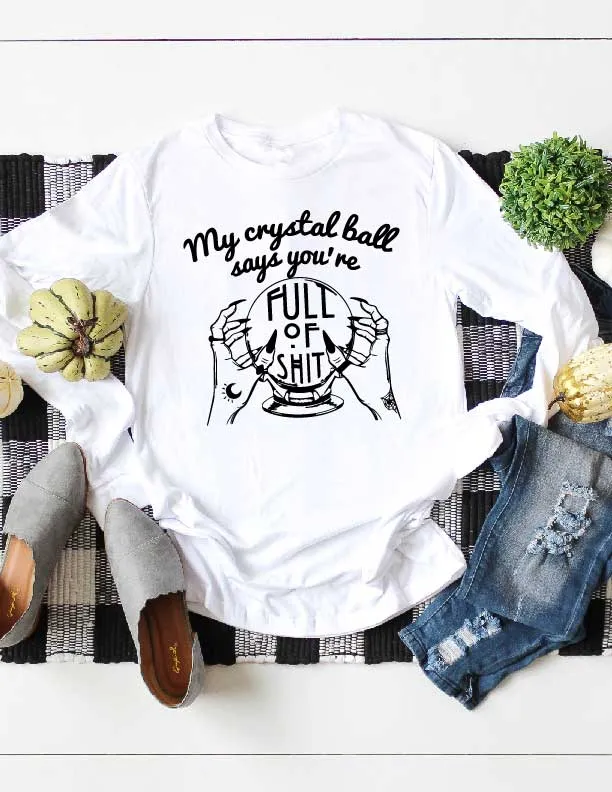 Crystal Ball Halloween Shirt  - Unisex Long Sleeve